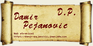 Damir Pejanović vizit kartica